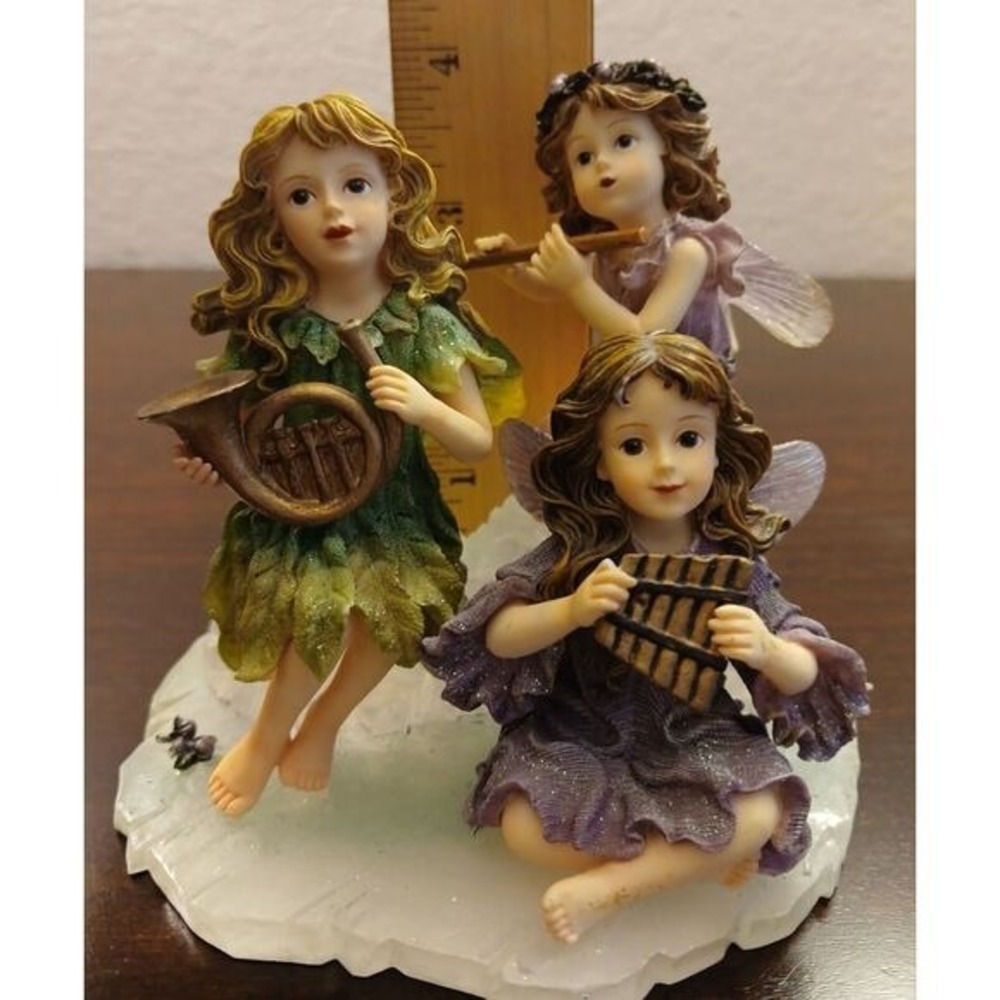 BOYDS WEE FOLKSTONES FAERIES COLLECTION JILLIAN, PIPER, & MELODY SUGAR PLUM#73B5 - Picture 7 of 9